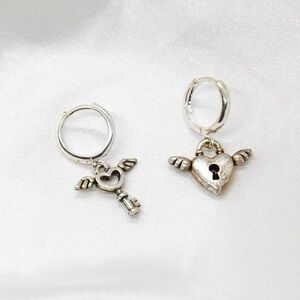 Lock and Key Earrings